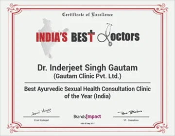  Best Doctor Award Certificate 